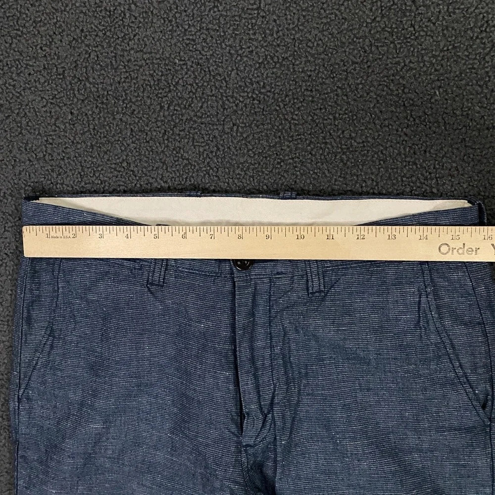 J.Crew 770 Pants Mens 31x32 Blue Baird McNutt Cotton Irish Linen Chino Dress